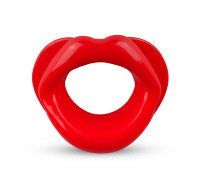 Силіконова капа-розширювач для рота у формі губ / капа-губи XOXO Blow Me A Kiss Mouth Gag - Red