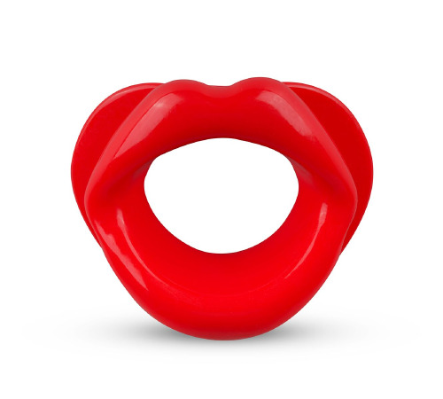 Силиконовая капа-расширитель для рта в форме губ / капа-губы XOXO Blow Me A Kiss Mouth Gag - Red