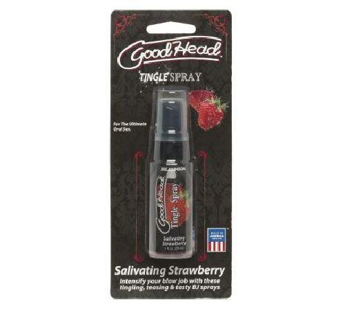 Спрей для мінету Doc Johnson GoodHead Tingle Spray - Strawberry (29 мл) із стимулюючим ефектом