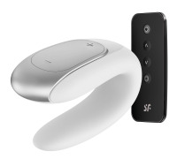 Смарт-вибратор для пар Satisfyer Double Fun (White) с пультом ДУ