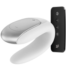 Смарт-вибратор для пар Satisfyer Double Fun (White) с пультом ДУ