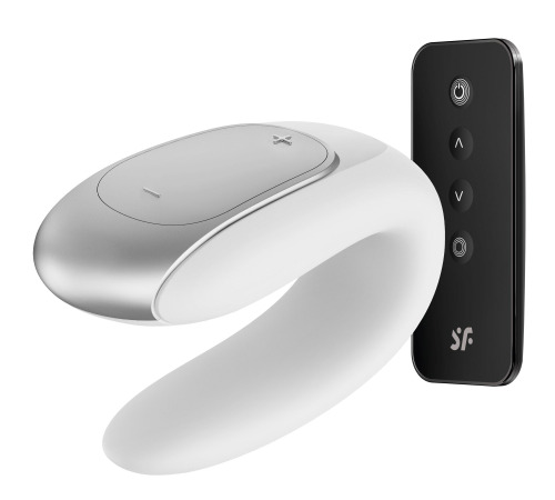 Смарт-вибратор для пар Satisfyer Double Fun (White) с пультом ДУ