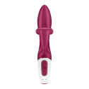 Вибратор кролик с тройным отростком Satisfyer Embrace me Berry, 2 мотора, диаметр 3,6 см