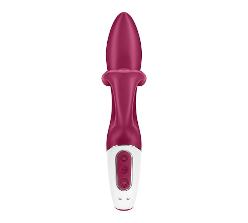 Вибратор кролик с тройным отростком Satisfyer Embrace me Berry, 2 мотора, диаметр 3,6 см