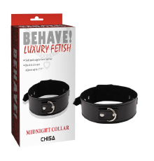 Ошейник Behave Luxury Fetish Midnight collar Chisa