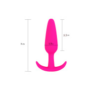 Анальная пробка Velvet Bullet S, бархатный силикон, цвет Розовый