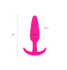 Анальная пробка Velvet Bullet S, бархатный силикон, цвет Розовый