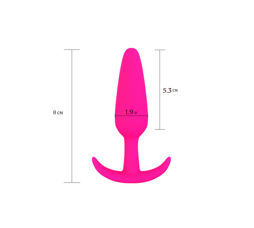 Анальна пробка Velvet Bullet S, оксамитовий силікон, рожевий колір
