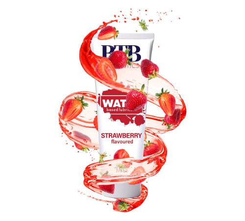 Змазка на водній основі BTB FLAVORED STRAWBERRY з ароматом полуниці (100 мл)