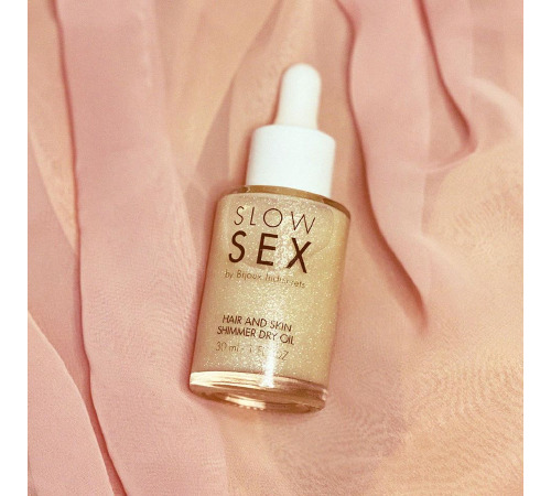Суха олія для тіла та волосся Slow Sex by Bijoux Indiscrets