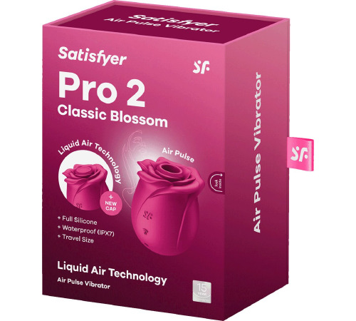 Вакуумный клиторальный стимулятор Satisfyer Pro 2 Classic Blossom, технология Liquid Air