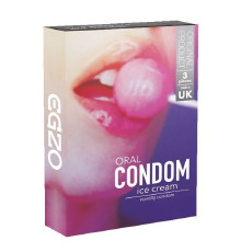 Оральные презервативы EGZO Ice Cream (Ванильное мороженное)