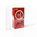 Ультратонкі презервативи OLO з ефектом розігріву 001 Red, 10 шт.