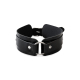 БДСМ ошейник с кольцом Collar with ring, натуральная кожа, Черный
