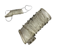 Гелевая насадка на член и на мошонку, Черный