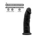Фаллоимитатор SilexD Robby Black (MODEL 2 size 6in), двухслойный, силикон+Silexpan, диаметр 3,5см