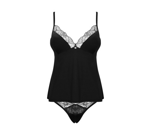 Топ и трусики Obsessive Bella Rou top & panties M/L, топ, трусики