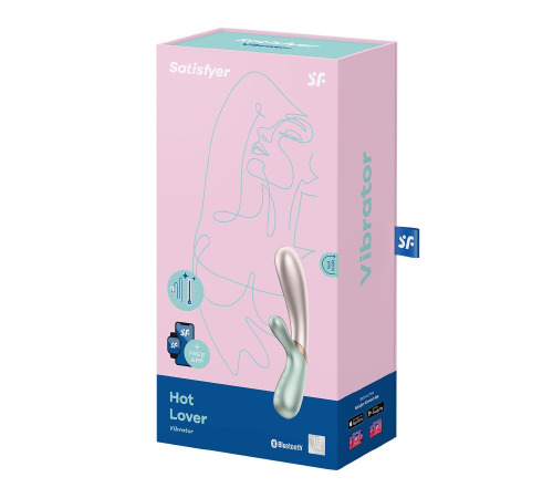 Смарт вібратор-кролик із підігрівом Satisfyer Hot Lover Green