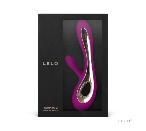 Вибратор-кролик LELO Soraya 2 Deep Rose, 12 режимов вибрации, до 4 часов работы