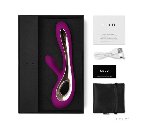 Вибратор-кролик LELO Soraya 2 Deep Rose, 12 режимов вибрации, до 4 часов работы
