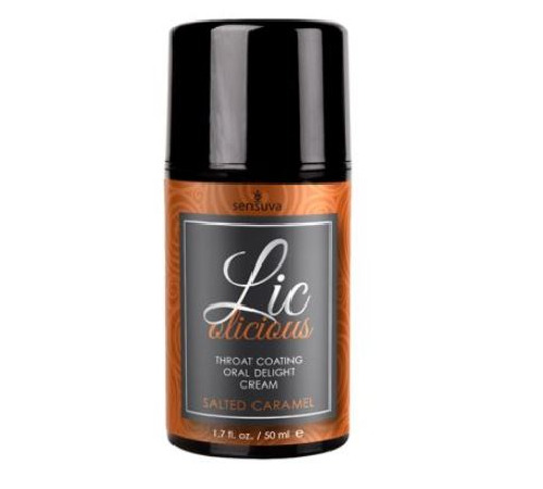 Гель для минета Sensuva - Lic-o-licious Salted Caramel (50 мл), маслянистый, без сахара