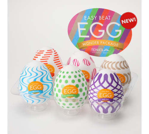 Набор мастурбаторов-яиц Tenga Egg Wonder Pack (6 яиц)