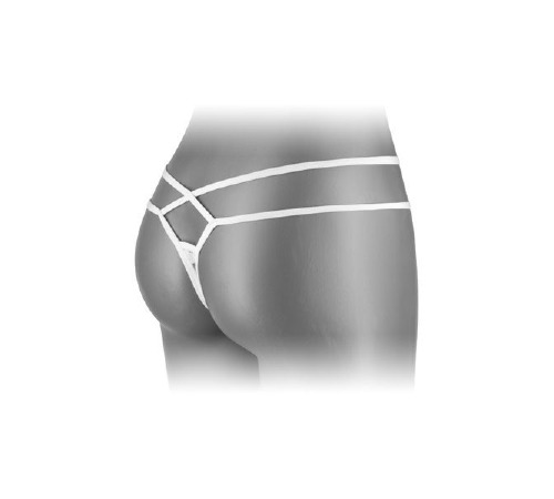 Трусики-стринги Fashion Secret MYLENE White с двойной линией бедра