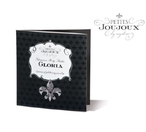 Пэстис из кристаллов Petits Joujoux Gloria set of 3 - Green/Blue, украшение на грудь и вульву