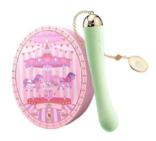 Вибратор для точки G с подключением к телефону ZALO Momoko Melon Green