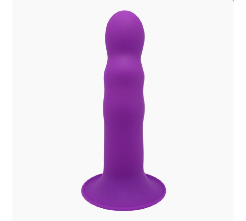 Дилдо з присоскою Adrien Lastic Hitsens 3 Purple, відмінно для страпона, діаметр 4,1 см, довжина 18