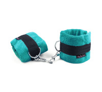Наручники BDSM NeDlyaSkuki Soft Touch Light, колір Бірюзовий