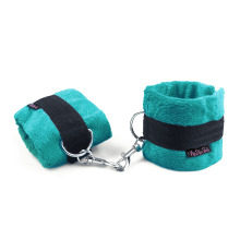 Наручники BDSM NeDlyaSkuki Soft Touch Light, цвет Бирюзовый