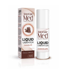 Лубрикант з ефектом вібрації Amoreane Med Liquid Vibrator Chocolate (30 мл)