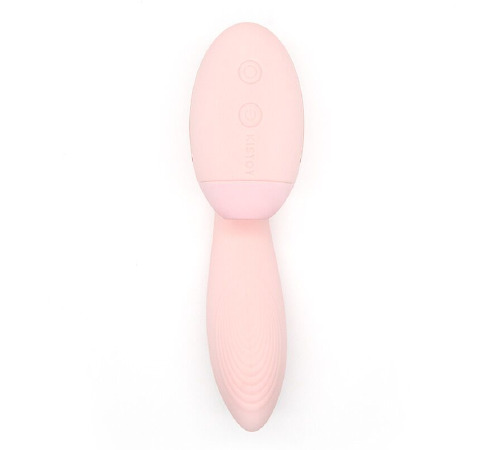 Вакуумний вібратор KISTOY Tina Mini Light Pink, вагінально-кліторальний