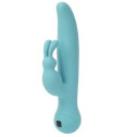 Вибратор-кролик с сенсорным управлением и ротацией Touch by SWAN - Duo Teal, глубокая вибрация