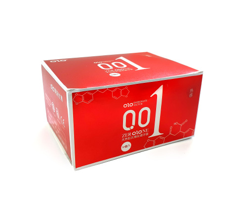 Презервативи ультратонкі Double Benefit 0.01 Червоні 10 шт, зі зігріваючим ефектом