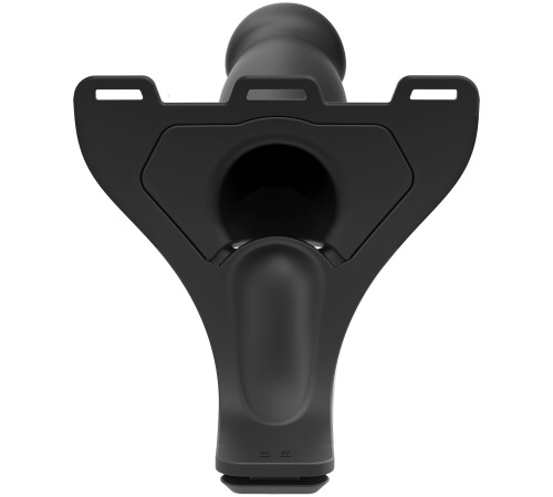 Страпон унисекс Doc Johnson Body Extensions – Be Risque, вибрация, пульт управления, полая насадка