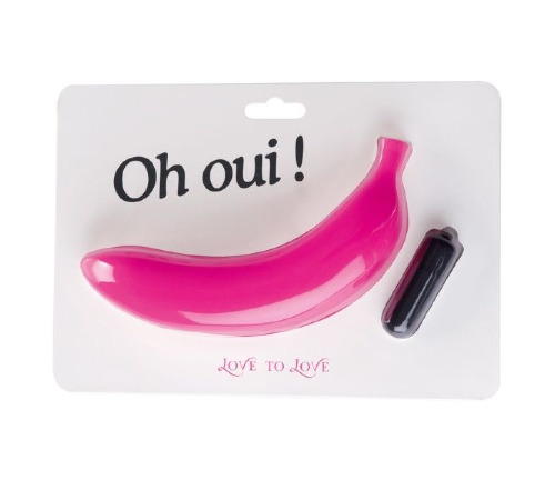 Вибратор банан Love To Love OH OUI (БАНАН), реалистичный с вибропулей