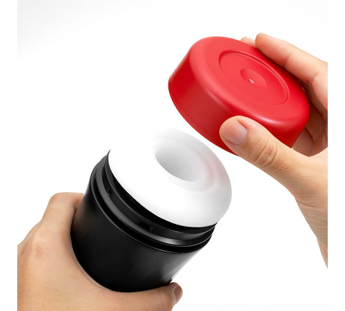 Мастурбатор Tenga Air-Tech TWIST Tickle Red с изменяемой тугостью обхвата, эффект глубокого минета