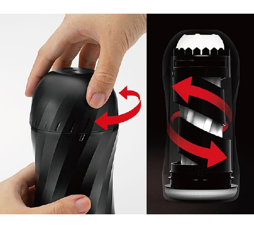 Мастурбатор Tenga Air-Tech TWIST Tickle Red с изменяемой тугостью обхвата, эффект глубокого минета