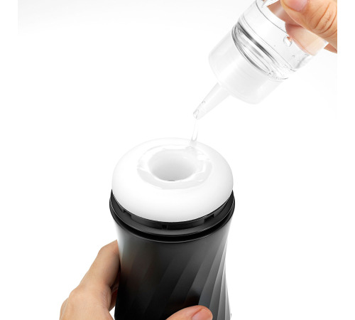 Мастурбатор Tenga Air-Tech Twist Ripple Blue зі змінною тугістю обхвату, ефект глибокого мінету