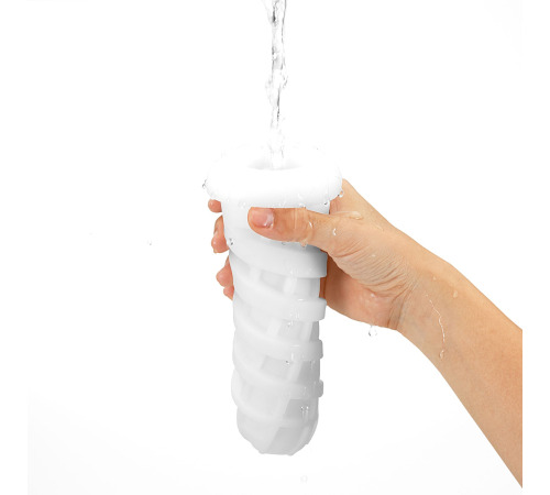 Мастурбатор Tenga Air-Tech Twist Ripple Blue зі змінною тугістю обхвату, ефект глибокого мінету