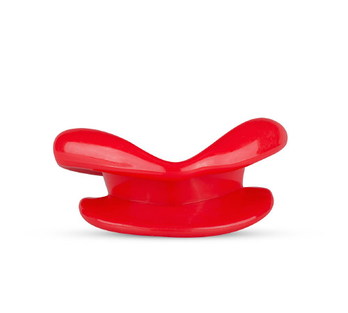 Силиконовая капа-расширитель для рта в форме губ / капа-губы XOXO Blow Me A Kiss Mouth Gag - Red