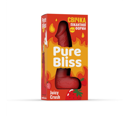 Ароматна свічка пікантної форми Pure Bliss Red Juicy Crush (Ягідний вибух) 18 см