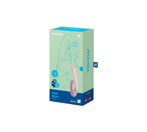 Смарт вібратор-кролик із підігрівом Satisfyer Heat Wave Mauve