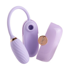 Вакуумный клиторальный стимулятор Otouch Louis Vibrate Purple с виброяйцом, в кейсе