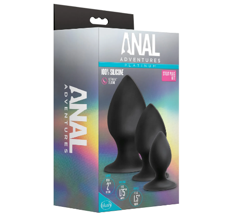 Набір анальних пробок Blush Anal Adventures Silicone Anal Stout Plug