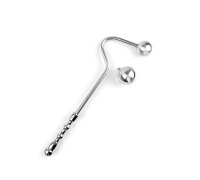 Металевий анальний стимулятор зі змінними кулями