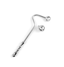 Металлический анальный стимулятор со съемными шарами