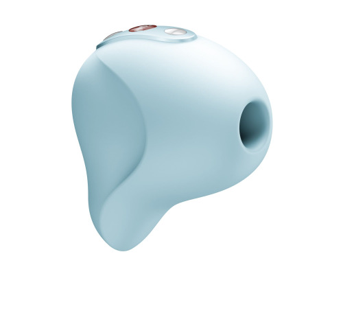 Вакуумный стимулятор Fun Factory Seduction Ice Blue, 11 режимов работы, перезаряжаемый